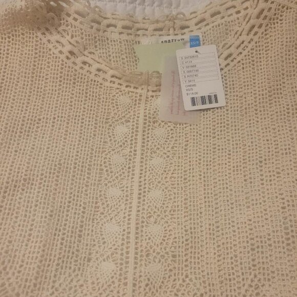 NWT Sparrow By Anthropologie Crochet Poncho XS/Small MSRP $118 - Picture 3 of 13